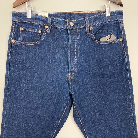 Levi’s Premium 501 Skinny Jeans Dark Wash Stretch nwt - Picture 3 of 10